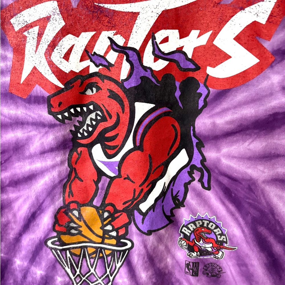 Mitchell & Ness Purple Tie-Dye Raptors’ Tee - Picture 2 of 5